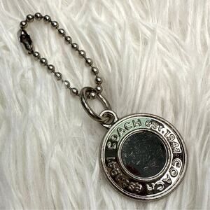 1" Coach Metal Circle Replacement Hangtag Hang Tag Bag Charm